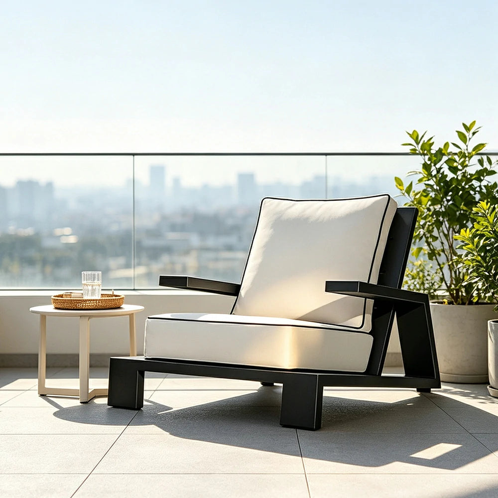 SOLARA Danton Outdoor Lounge Sofa Aluminium Alloy Frame Water Repellent Cushions for Patio Balcony and Garden