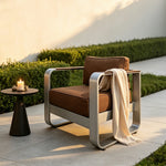 SOLARA Nordic Outdoor Lounge Sofa Aluminium Alloy Frame Waterproof Cushions for Patio Balcony Garden and Courtyard