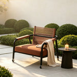 SOLARA Outdoor Rope Sofa Waterproof Fabric Thickened Aluminium Frame for Courtyard Patio Garden and Leisure Space