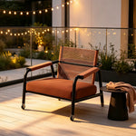 SOLARA Outdoor Rope Sofa Waterproof Fabric Thickened Aluminium Frame for Courtyard Patio Garden and Leisure Space