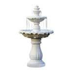SOLARA Natural Sandstone Outdoor Fountain Circulation Pump Included Smooth Polished Stone Premium Water Feature