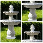 SOLARA Natural Sandstone Outdoor Fountain Natural Sandstone Texture Hand-Polished Finish Peaceful Water Feature