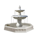 SOLARA Natural Sandstone Outdoor Fountain with 1.9m Fish Pond Natural Sandstone Texture Hand-Polished Finish Peaceful Water Feature