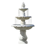 SOLARA Natural Sandstone Outdoor Fountain Built-In Circulation Pump Smooth Stone Texture Pond & Fountain Feature