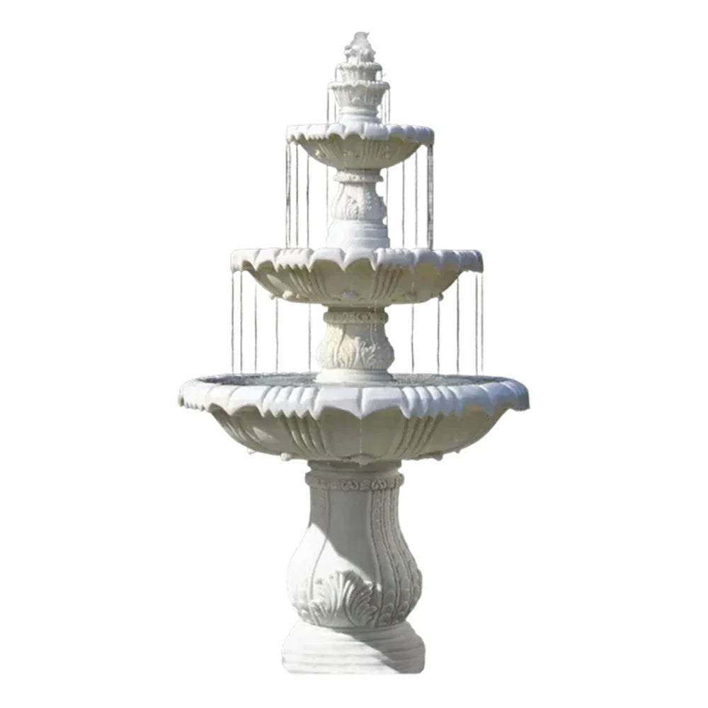 SOLARA Natural Sandstone Outdoor Fountain Built-In Circulation Pump Smooth Stone Texture Pond & Fountain Feature