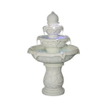 SOLARA Natural Sandstone Outdoor Fountain Flowing Water Hand-Polished Stone Garden Tranquility Feature