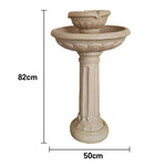 SOLARA Solar Water Feature - Weatherproof Resin Fiberglass Ideal for Gardens & Outdoor Spaces No Paint Durable
