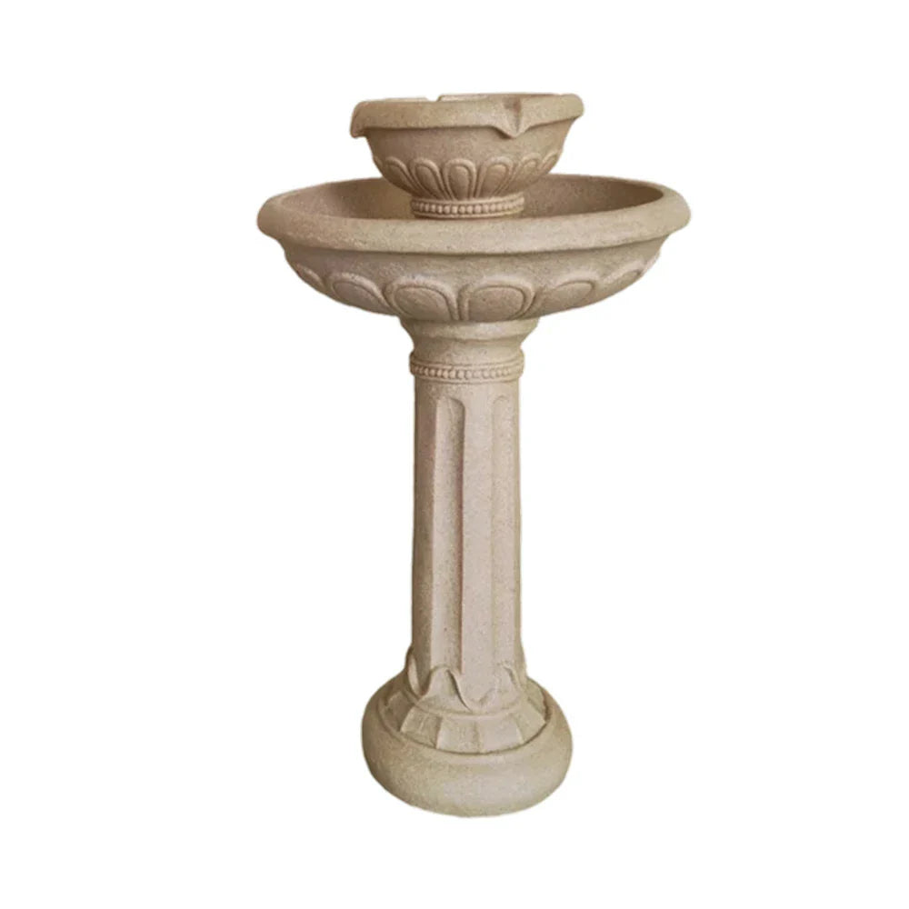 SOLARA Solar Water Feature - Weatherproof Resin Fiberglass Ideal for Gardens & Outdoor Spaces No Paint Durable