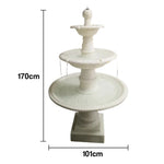 SOLARA Solar-Powered Water Fountain - Eco-Friendly Resin Fiberglass Crack-Resistant Long-Lasting Outdoor Decor