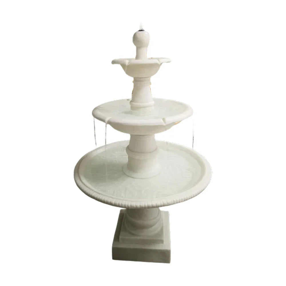 SOLARA Solar-Powered Water Fountain - Eco-Friendly Resin Fiberglass Crack-Resistant Long-Lasting Outdoor Decor