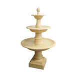 SOLARA Solar-Powered Garden Fountain Waterproof Corrosion-Resistant Resin Fiberglass Sandstone Winter-Proof