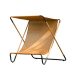 SOLARA Outdoor Garden Design, Folding Fabric Waterproof Steel Sunshade - Frame, Alloy Chair Patio Recliner, - Brown