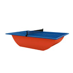 SUNNET 4cm Outdoor Waterproof Table Tennis Table with Reinforced Frame & Free Accessories - Blue and Red