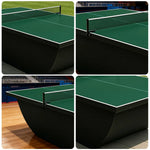 SUNNET 4cm Outdoor Waterproof Table Tennis Table with Heavy Frame & Free Accessories - Green and Black