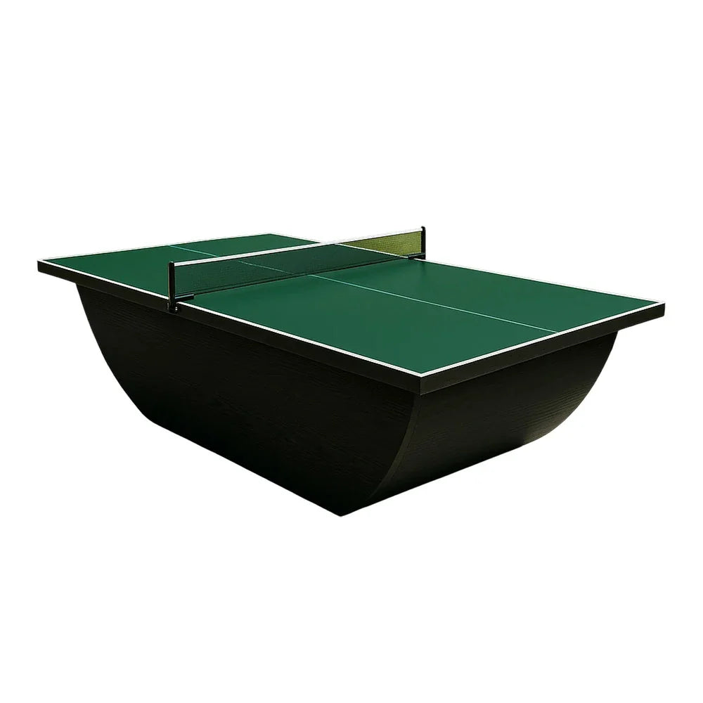 SUNNET 4cm Outdoor Waterproof Table Tennis Table with Heavy Frame & Free Accessories - Green and Black