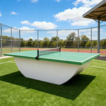 SUNNET 4cm Outdoor Waterproof Ping Pong Table with Sturdy Base & Free Accessories - Green and White