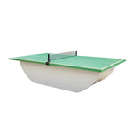 SUNNET 4cm Outdoor Waterproof Ping Pong Table with Sturdy Base & Free Accessories - Green and White