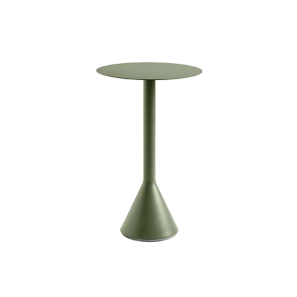 SOLARA Olive Powder-Coated Indoor/Outdoor Design Modern for Stool Steel Sleek Green Base - Bar with Use
