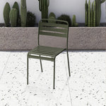 SOLARA Green Metal for Construction or Indoor Durable Outdoor Chair Iron Use