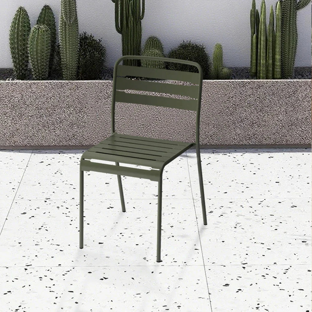 SOLARA Green Metal for Construction or Indoor Durable Outdoor Chair Iron Use