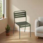 SOLARA Green Metal for Construction or Indoor Durable Outdoor Chair Iron Use
