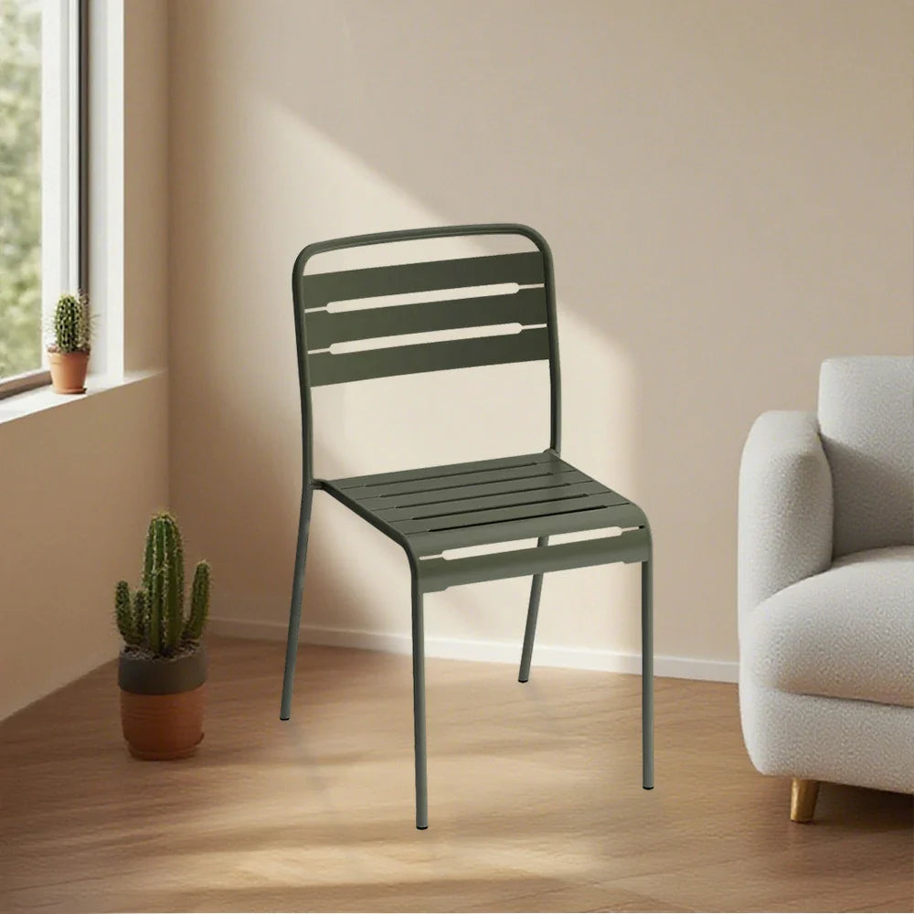 SOLARA Green Metal for Construction or Indoor Durable Outdoor Chair Iron Use