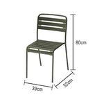 SOLARA Green Metal for Construction or Indoor Durable Outdoor Chair Iron Use