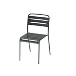 SOLARA Gray Iron Construction Indoor or Outdoor Metal for Durable Chair Use