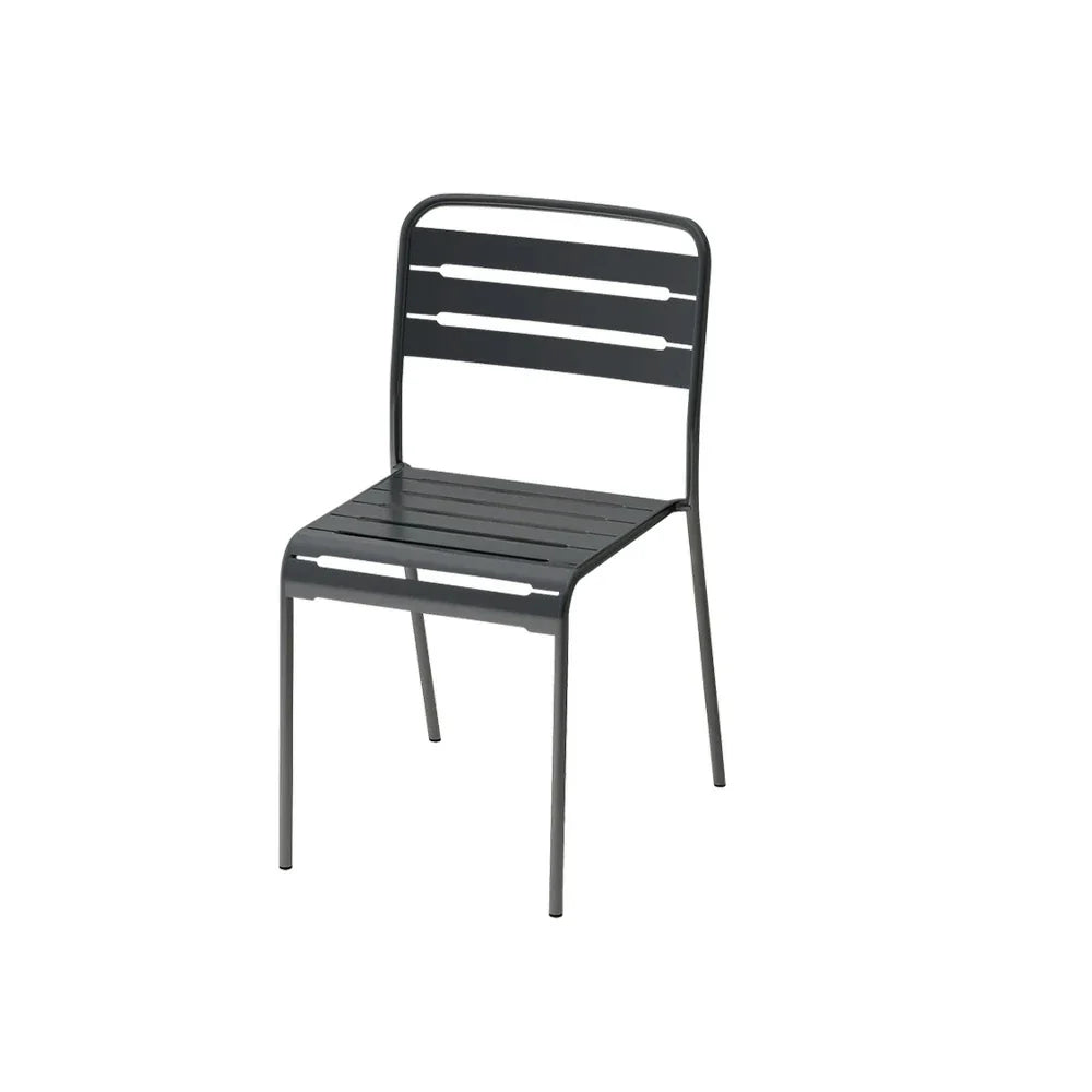 SOLARA Gray Iron Construction Indoor or Outdoor Metal for Durable Chair Use