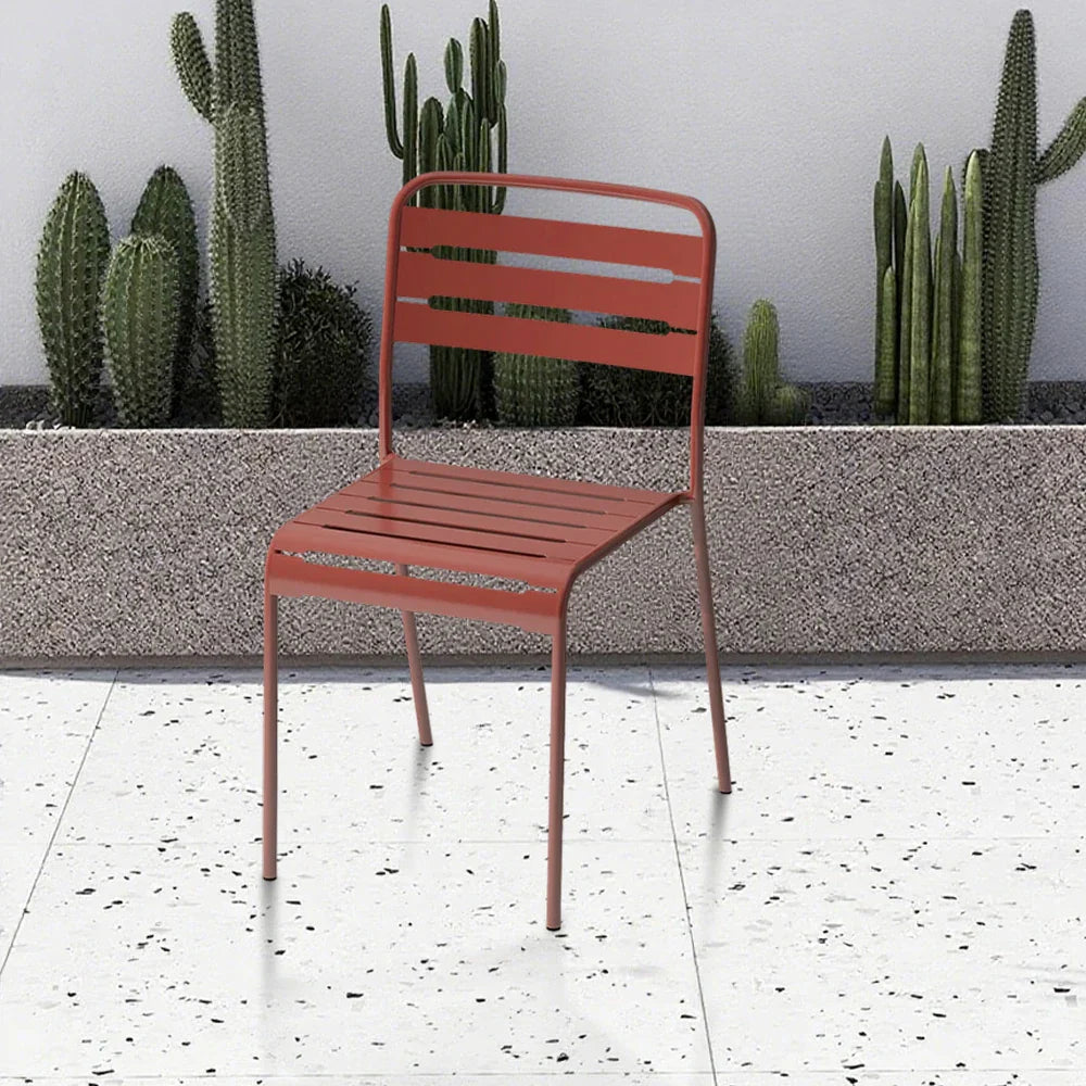 SOLARA Orange Indoor Outdoor or Chair Construction Metal for Iron Durable Use