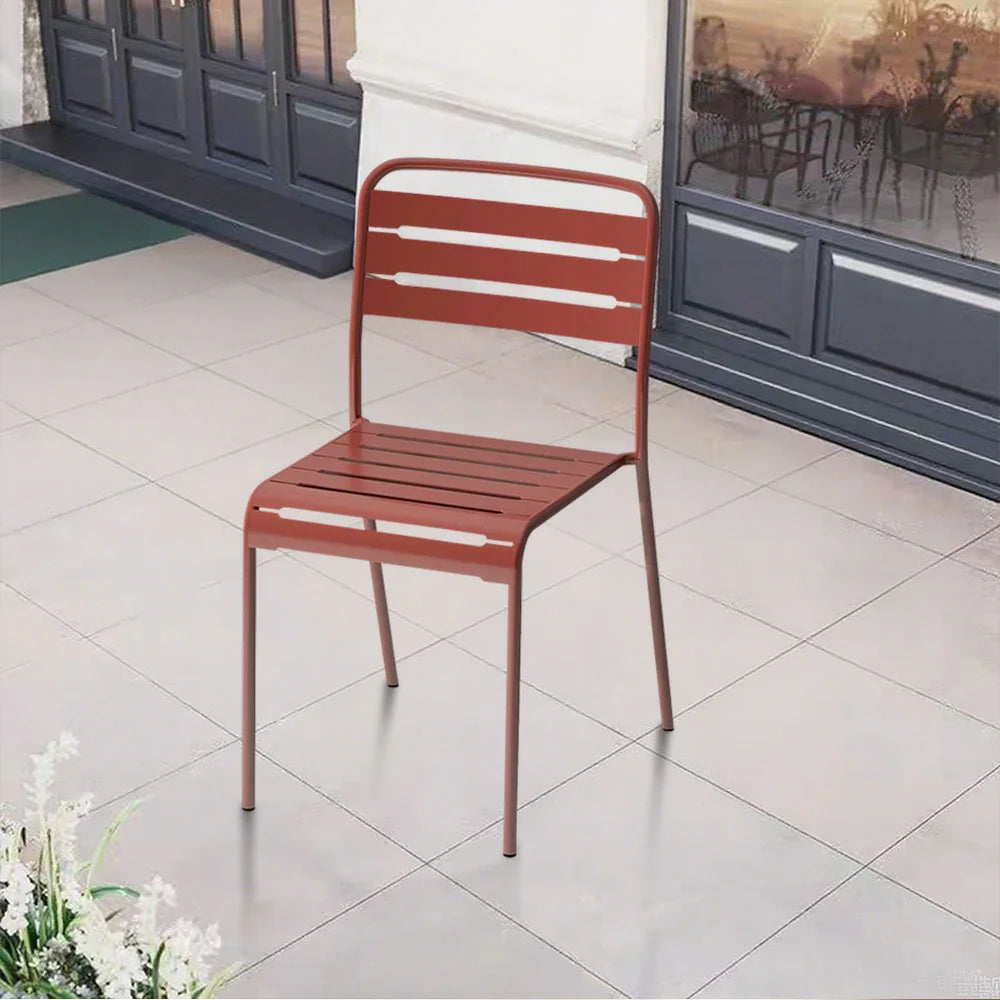 SOLARA Orange Indoor Outdoor or Chair Construction Metal for Iron Durable Use