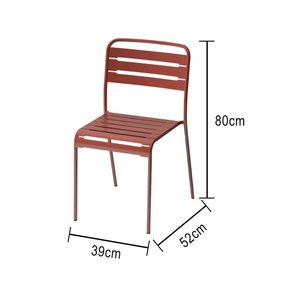 SOLARA Orange Indoor Outdoor or Chair Construction Metal for Iron Durable Use