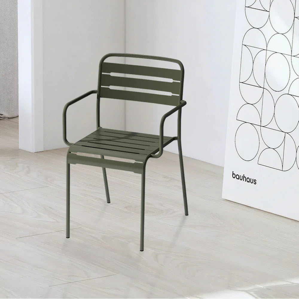 SOLARA Green Metal for Construction or Indoor Durable Outdoor Chair Iron Use