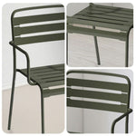 SOLARA Green Metal for Construction or Indoor Durable Outdoor Chair Iron Use