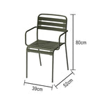 SOLARA Green Metal for Construction or Indoor Durable Outdoor Chair Iron Use