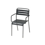 SOLARA Gray Iron Construction Indoor or Outdoor Metal for Durable Chair Use