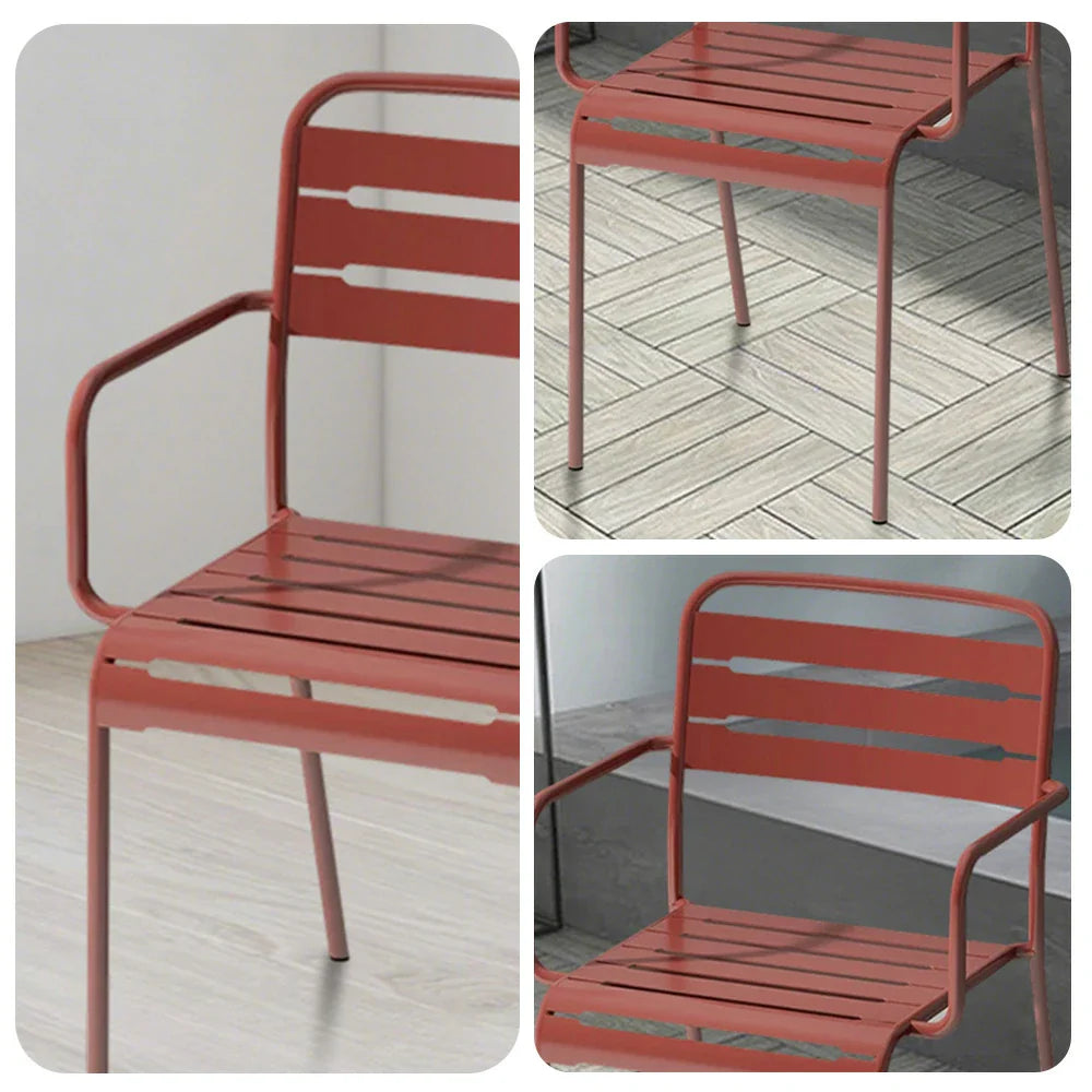 SOLARA Orange Indoor Outdoor or Chair Construction Metal for Iron Durable Use