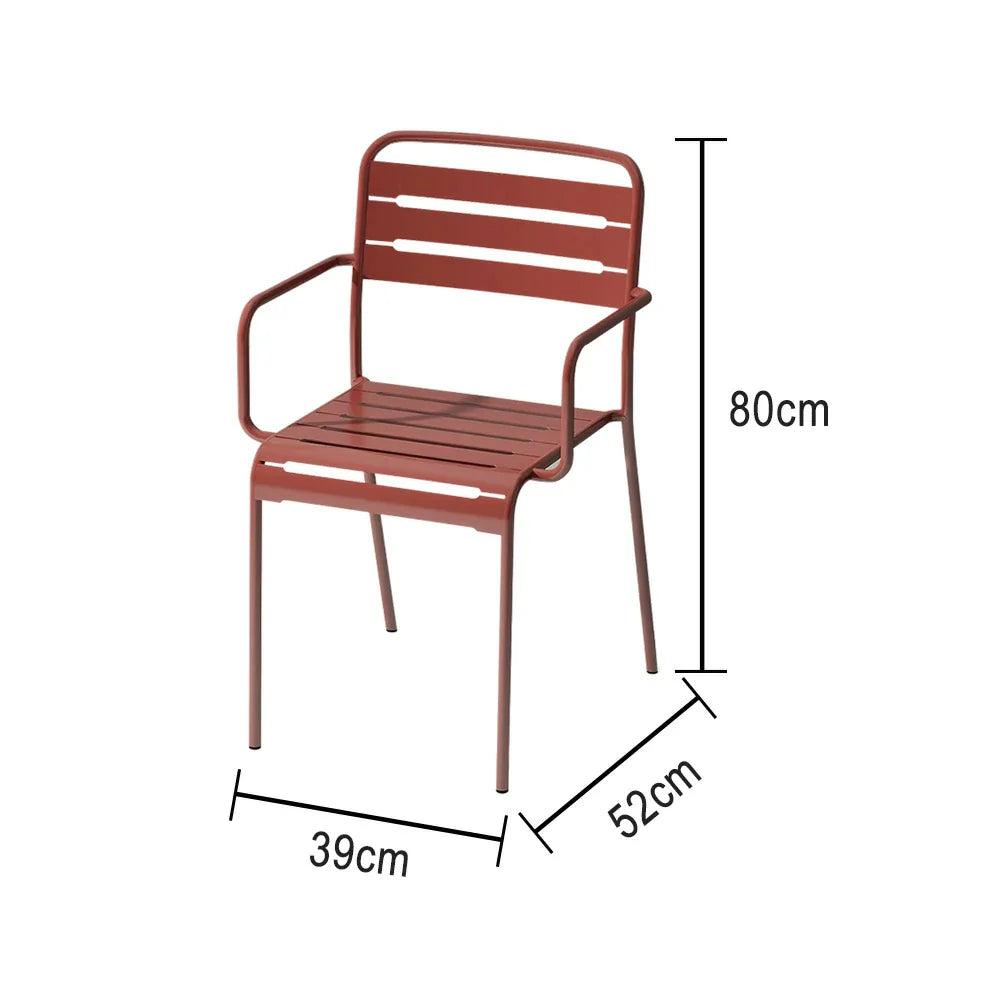 SOLARA Orange Indoor Outdoor or Chair Construction Metal for Iron Durable Use