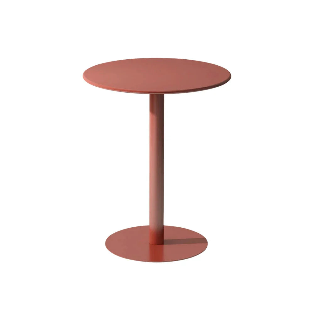 SOLARA Round Orange for Metal or Weather-Resistant Durable Wrought Garden Construction, Table - Iron Patio Use