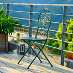 SOLARA Foldable Green Compact Iron Army - Durable Chair Design