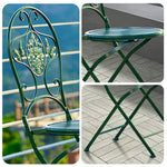 SOLARA Foldable Green Compact Iron Army - Durable Chair Design