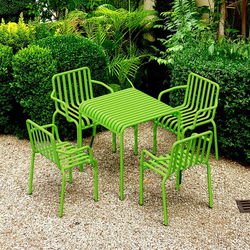 SOLARA Outdoor Table 70/120/140/180cm Dining Iron Wrought - Light Green