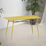 SOLARA Outdoor - Rectangular Sizes Table Dining Wrought Iron 120/140cm Construction, - Yellow