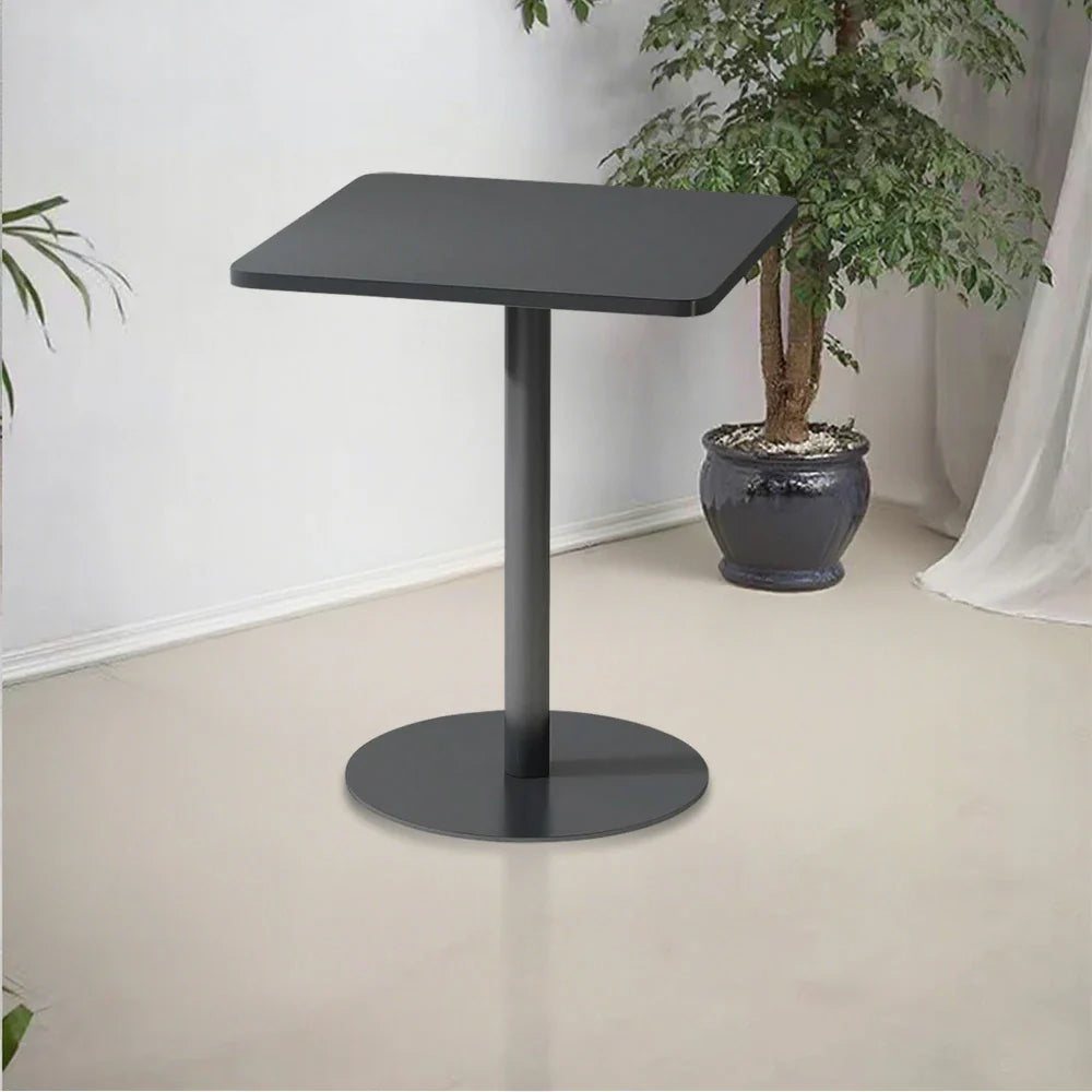 SOLARA 60/70/120/160cm Square Garden Build Gray Metal Durable Patio, Balcony, Table, for Iron or Use