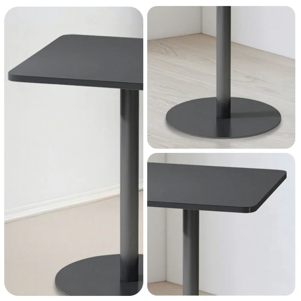 SOLARA 60/70/120/160cm Square Garden Build Gray Metal Durable Patio, Balcony, Table, for Iron or Use