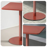 SOLARA 60/70/120/160cm Iron for Orange Square Patio, Metal Durable Garden Build Balcony, or Table, Use