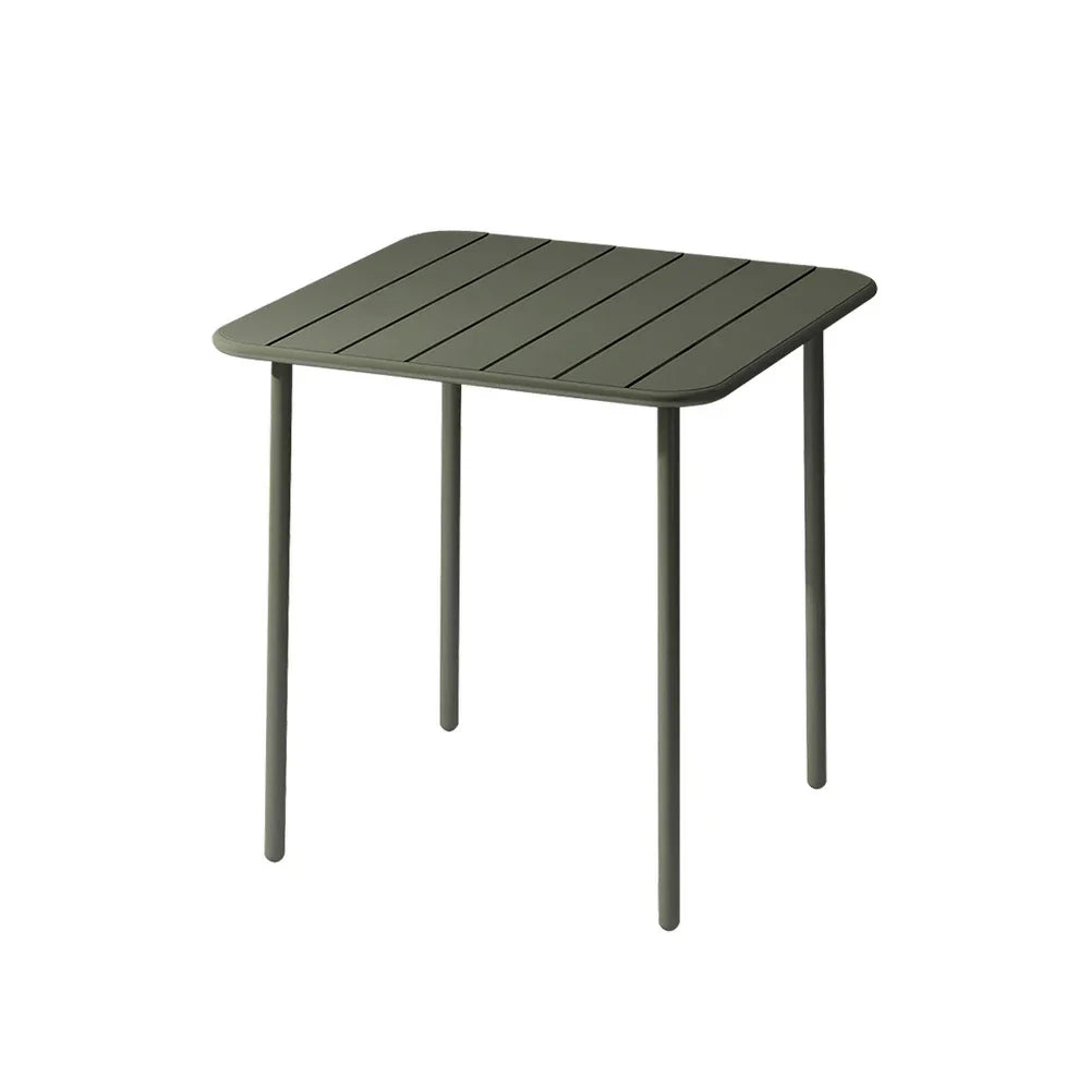 SOLARA 60/70/120/160cm Table, Balcony, Durable Garden Iron for Build Square Metal Green or Patio, Use
