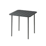 SOLARA 60/70/120/160cm Square Garden Build Gray Metal Durable Patio, Balcony, Table, for Iron or Use