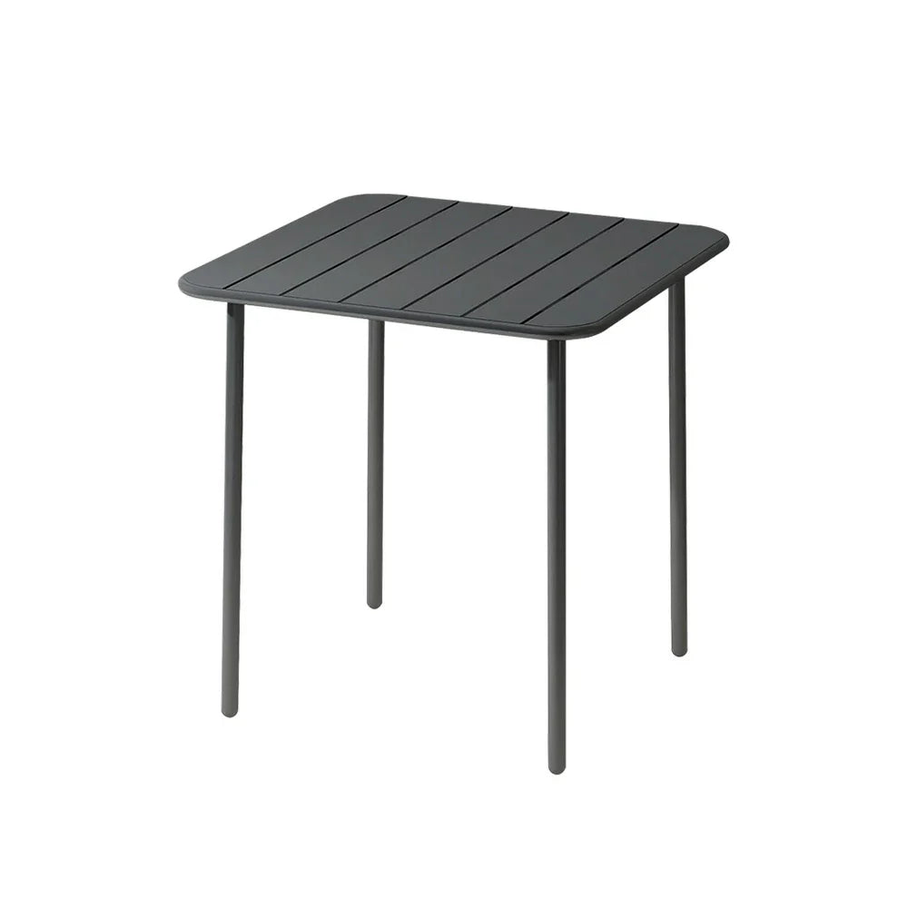 SOLARA 60/70/120/160cm Square Garden Build Gray Metal Durable Patio, Balcony, Table, for Iron or Use