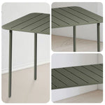 SOLARA 60/70/120/160cm Table, Balcony, Durable Garden Iron for Build Square Metal Green or Patio, Use
